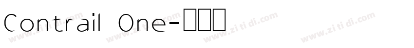 Contrail One字体转换